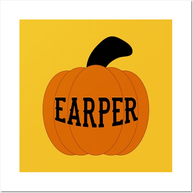 Earper Pumpkin - Wynonna Earp Wall Art by Queerdelion